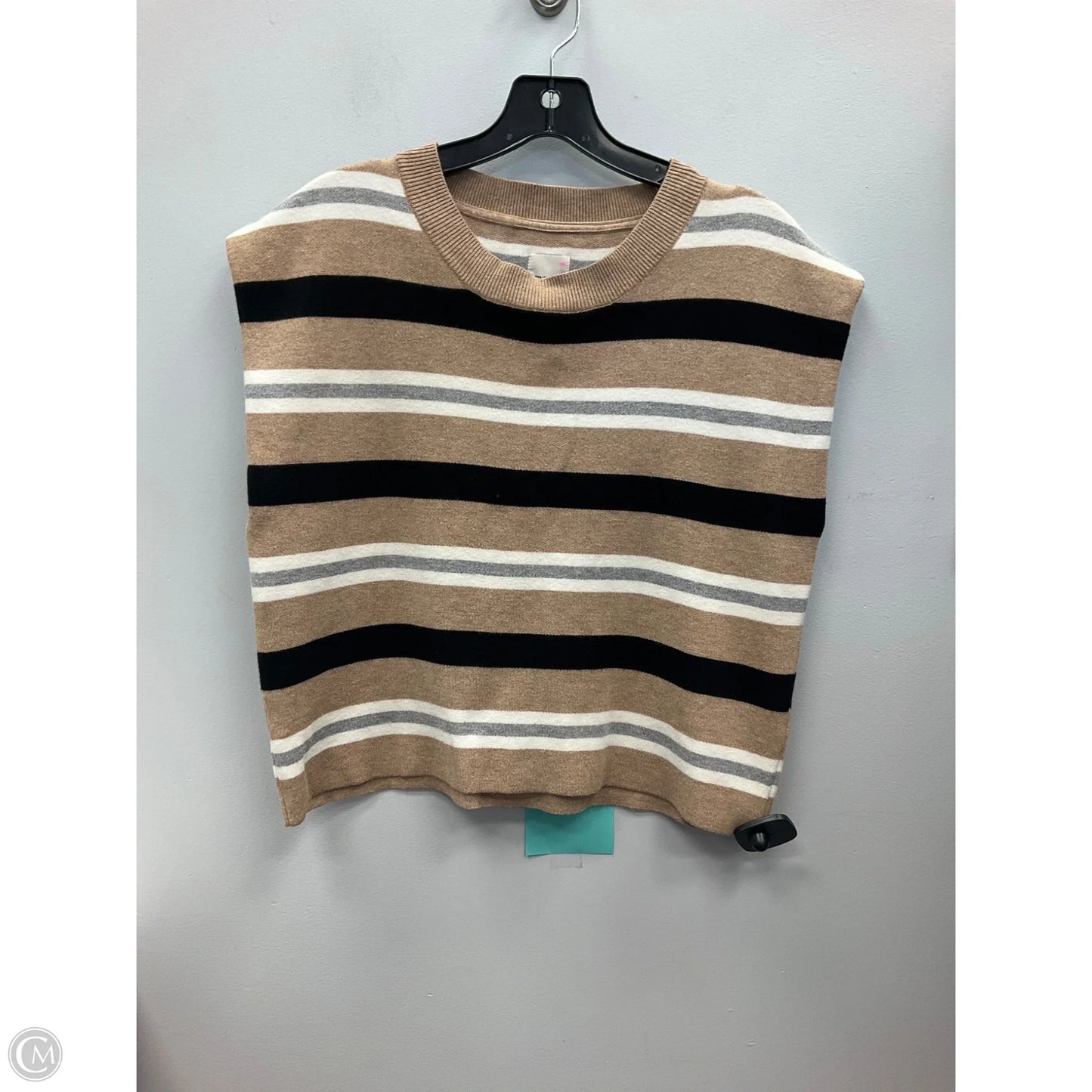 Vest Sweater By Maeve In Striped Pattern, Size: Xxs