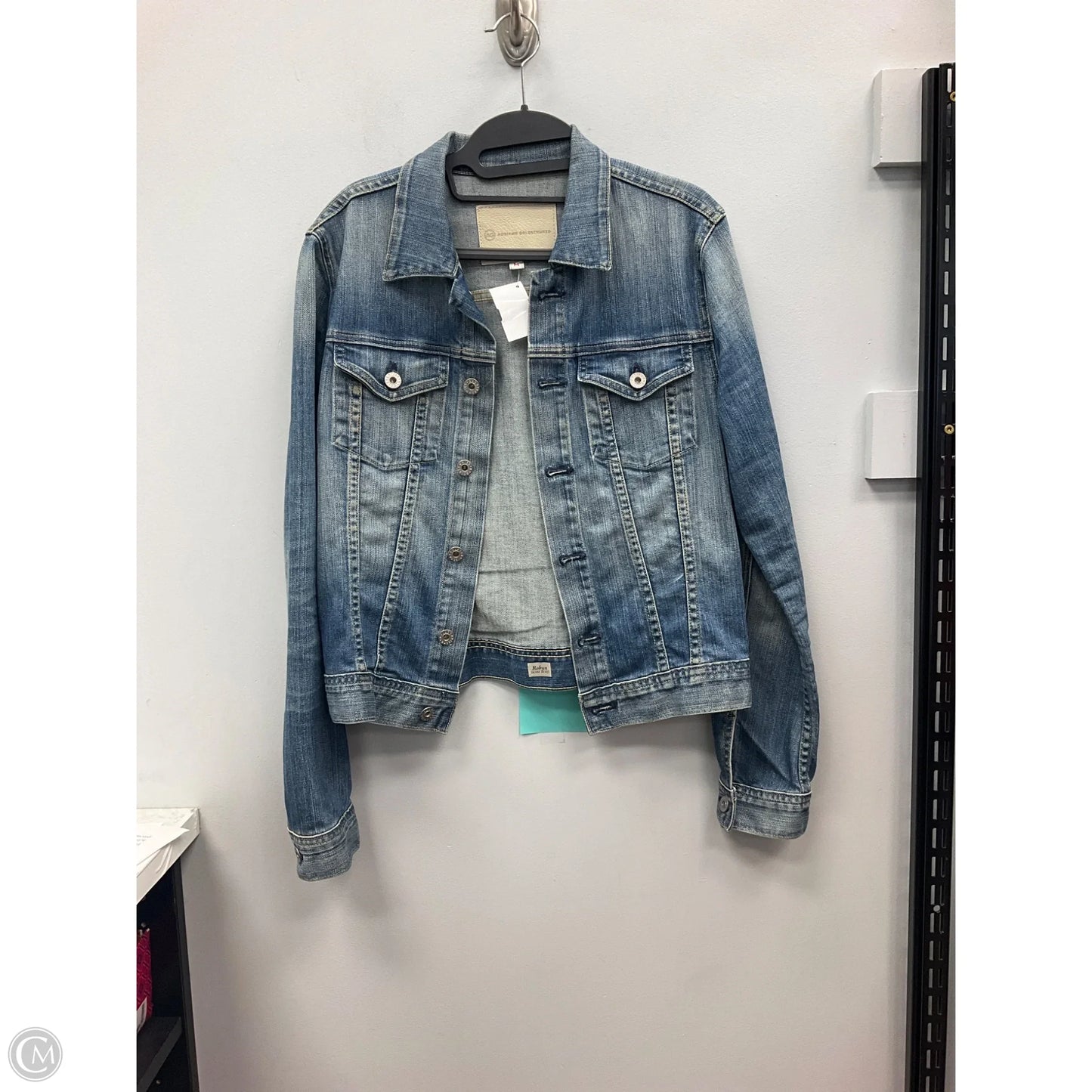 Jacket Denim By Adriano Goldschmied In Blue Denim, Size: M