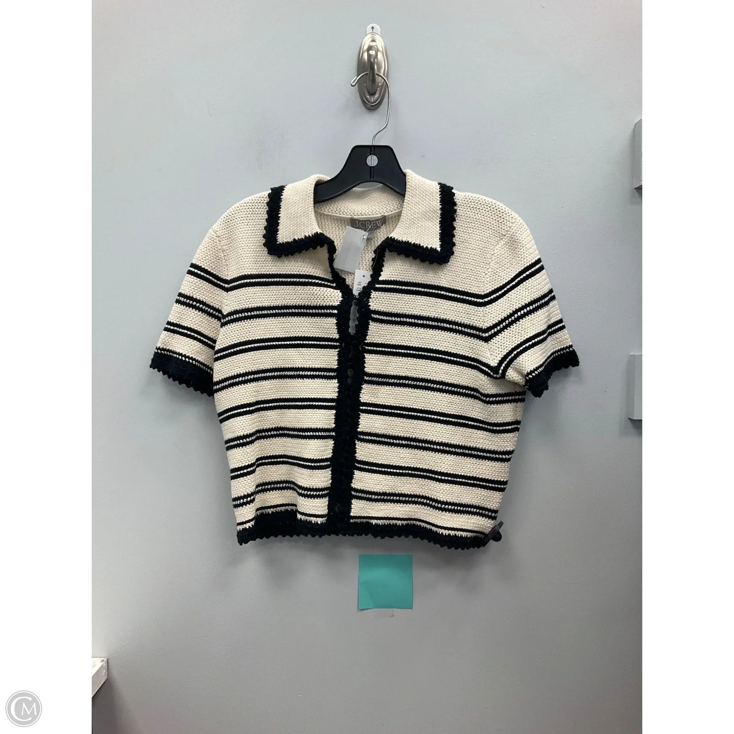 Top Short Sleeve By J. Crew In Striped Pattern, Size: S