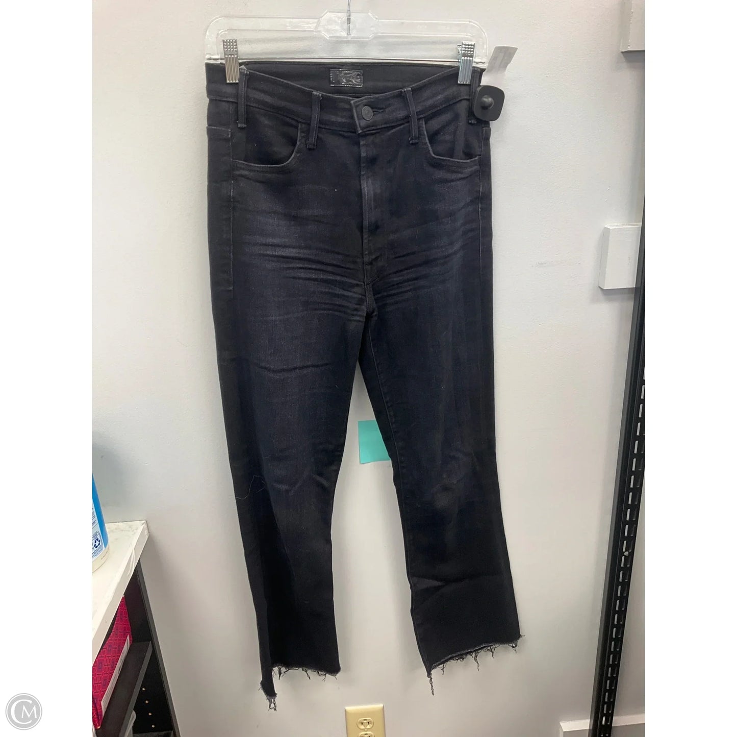Jeans Straight By Mother In Black, Size: 6