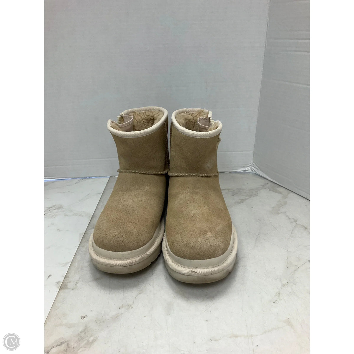 Boots Designer By Ugg In Beige, Size: 8