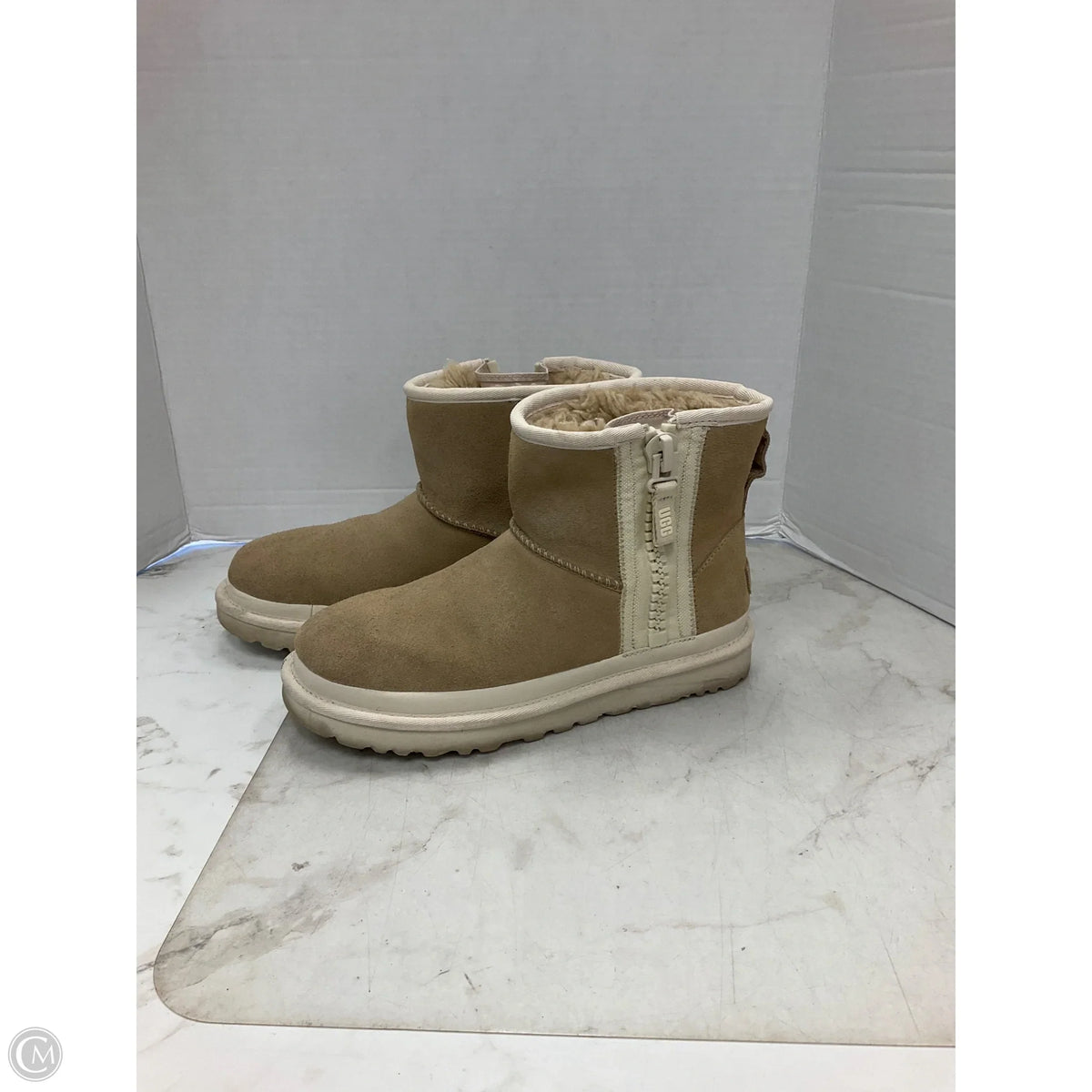 Boots Designer By Ugg In Beige, Size: 8
