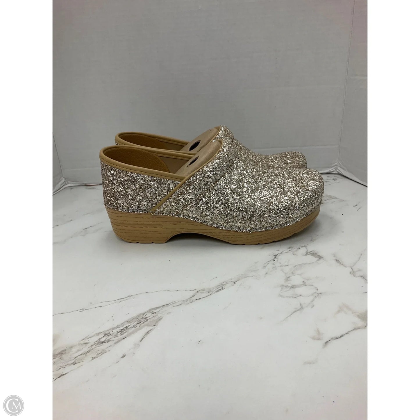 Shoes Heels Platform By Dansko In Gold, Size: 10