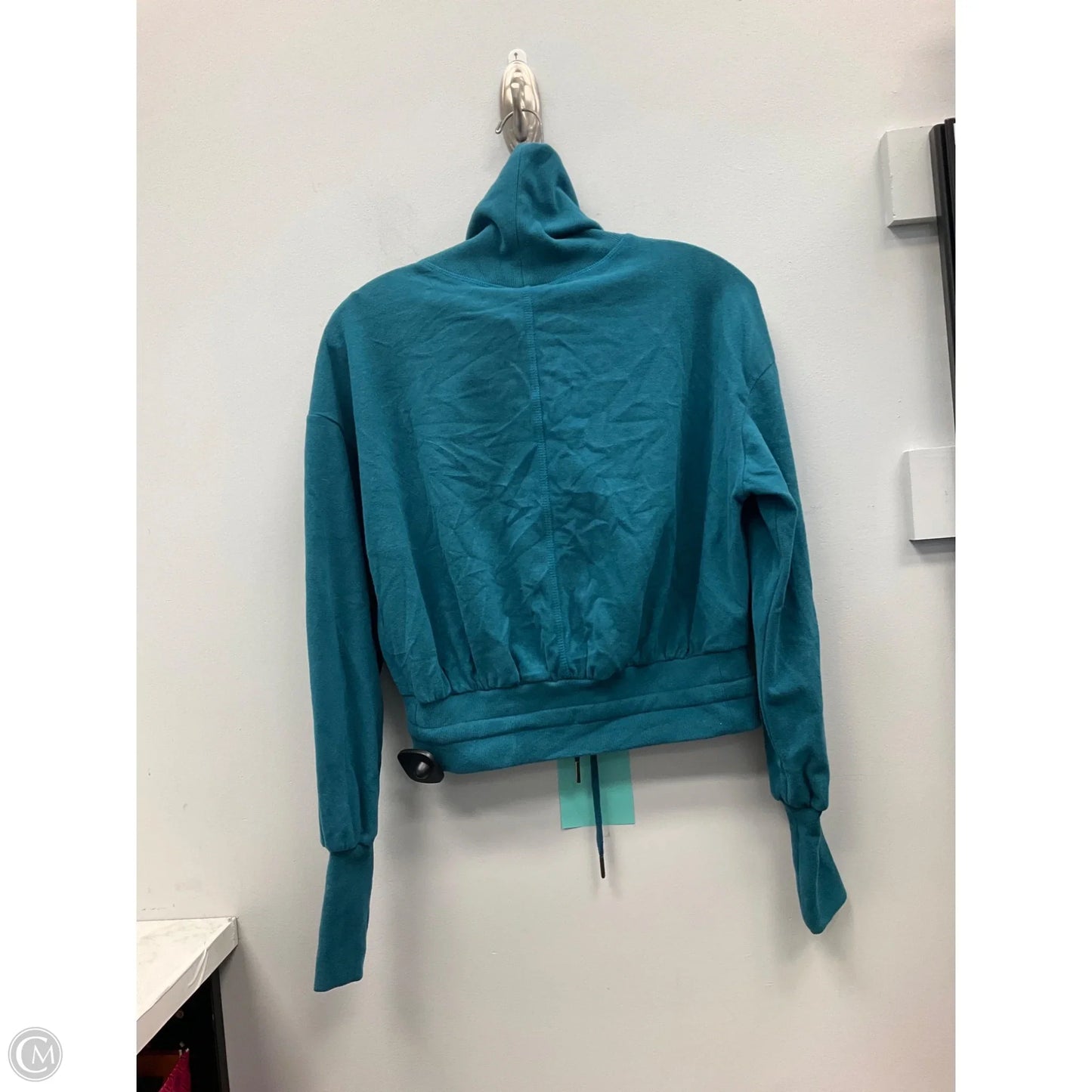 Athletic Top Long Sleeve Collar By Sweaty Betty In Teal, Size: 2