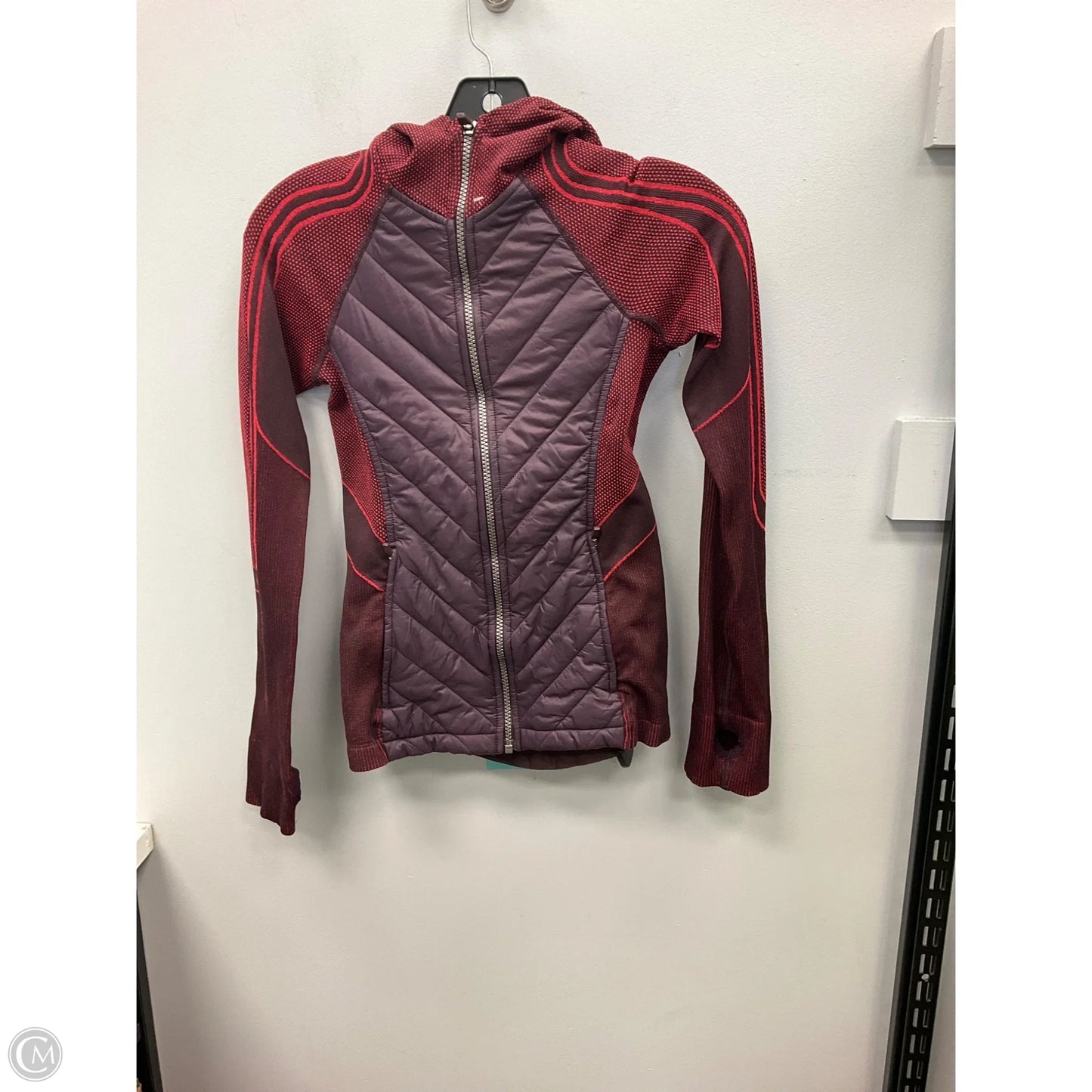 Athletic Jacket By Sweaty Betty In Maroon, Size: Xs