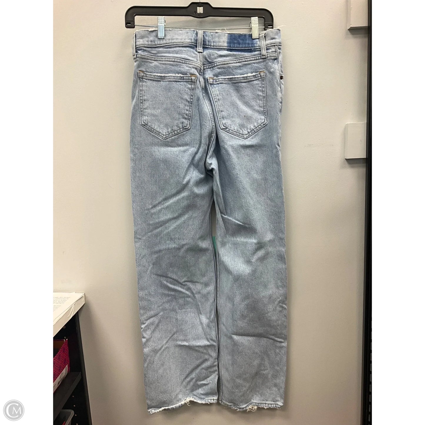 Jeans Straight By Abercrombie And Fitch In Blue Denim, Size: 4