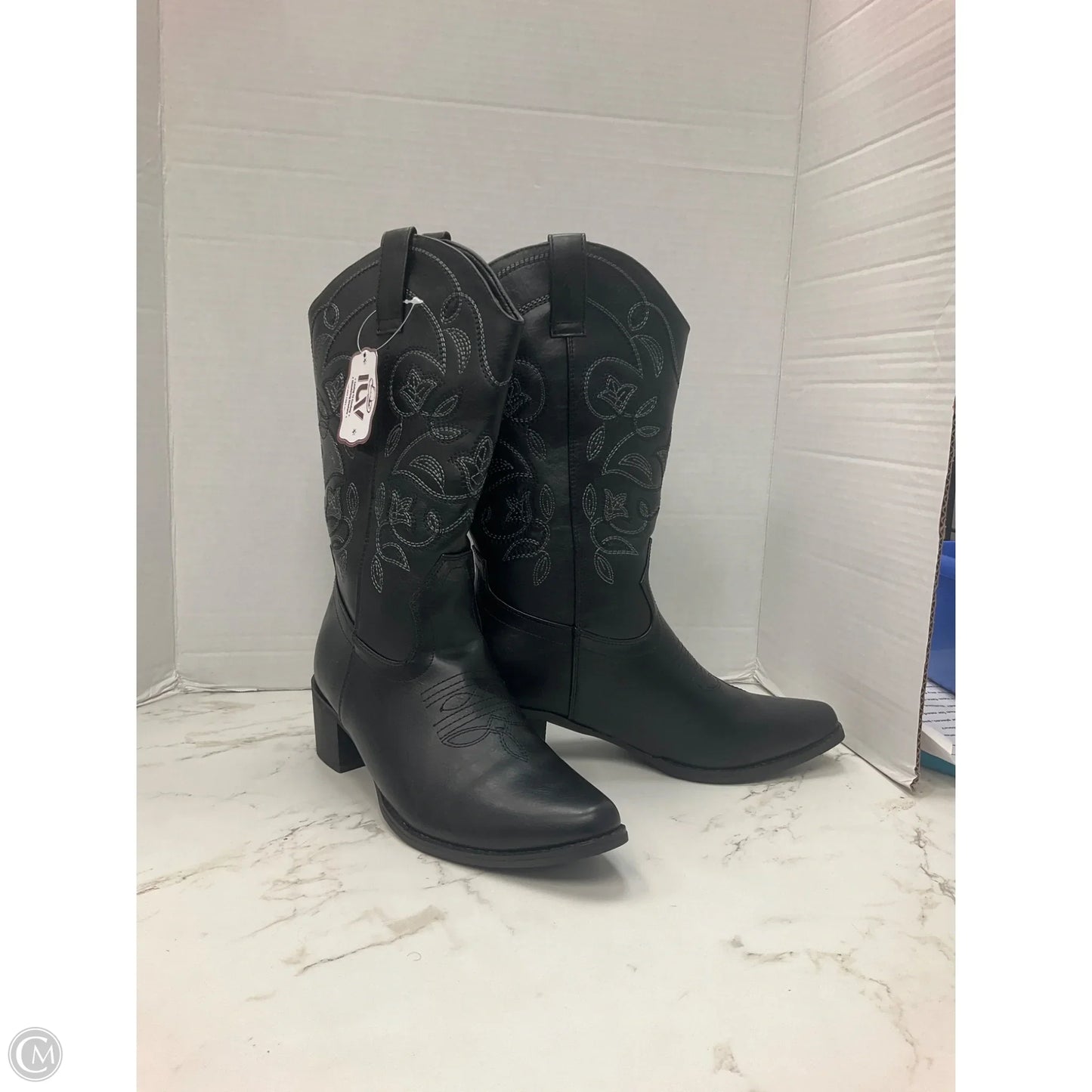 Boots Western By ilv In Black, Size: 7