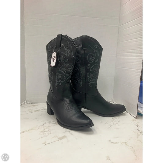 Boots Western By ilv In Black, Size: 7