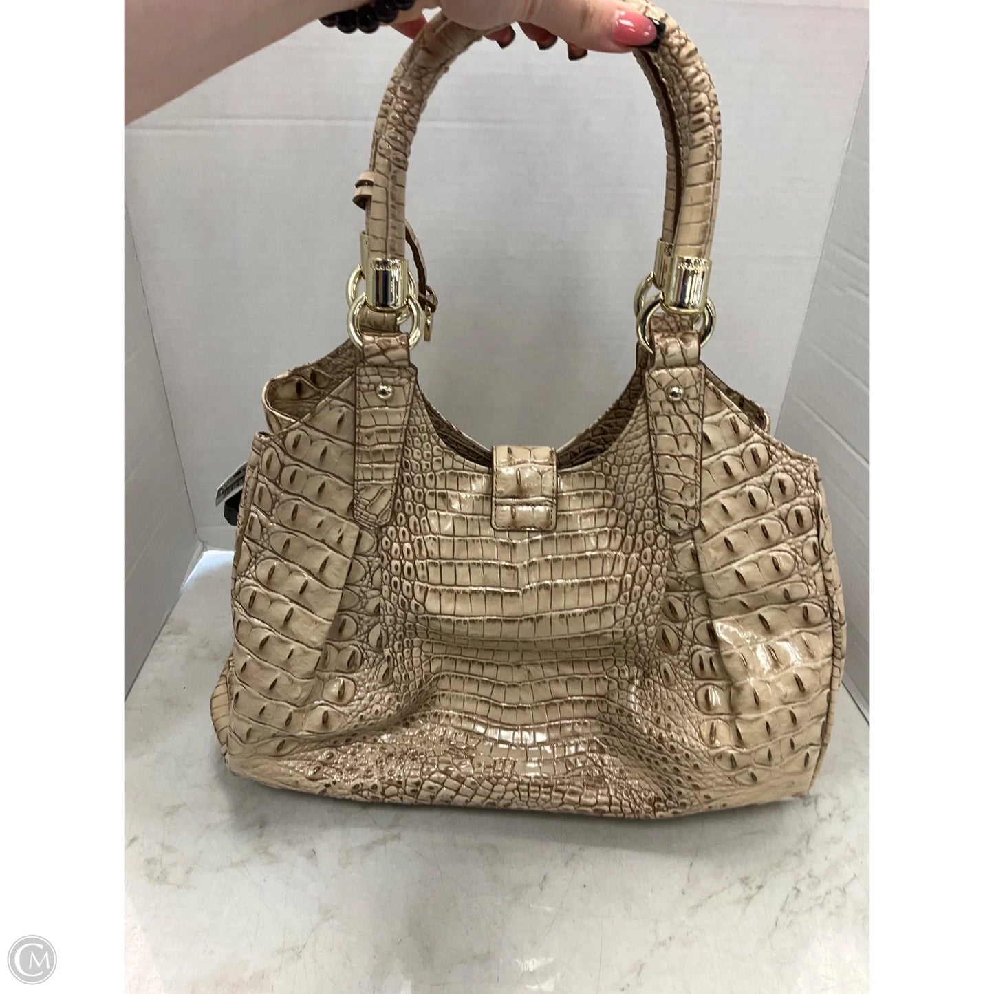 Handbag Designer By Brahmin, Size: Large
