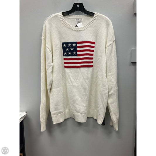 Sweater By Mighty Fine In Blue & Red & White, Size: Xxl
