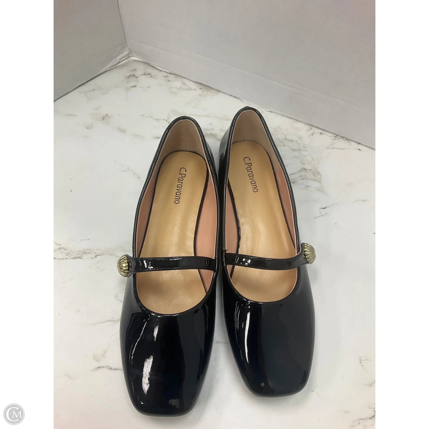 Shoes Flats By C.Paravano In Black, Size: 8