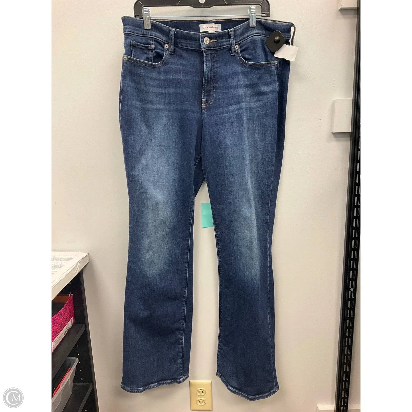 Jeans Boot Cut By Lucky Brand In Blue Denim, Size: 14