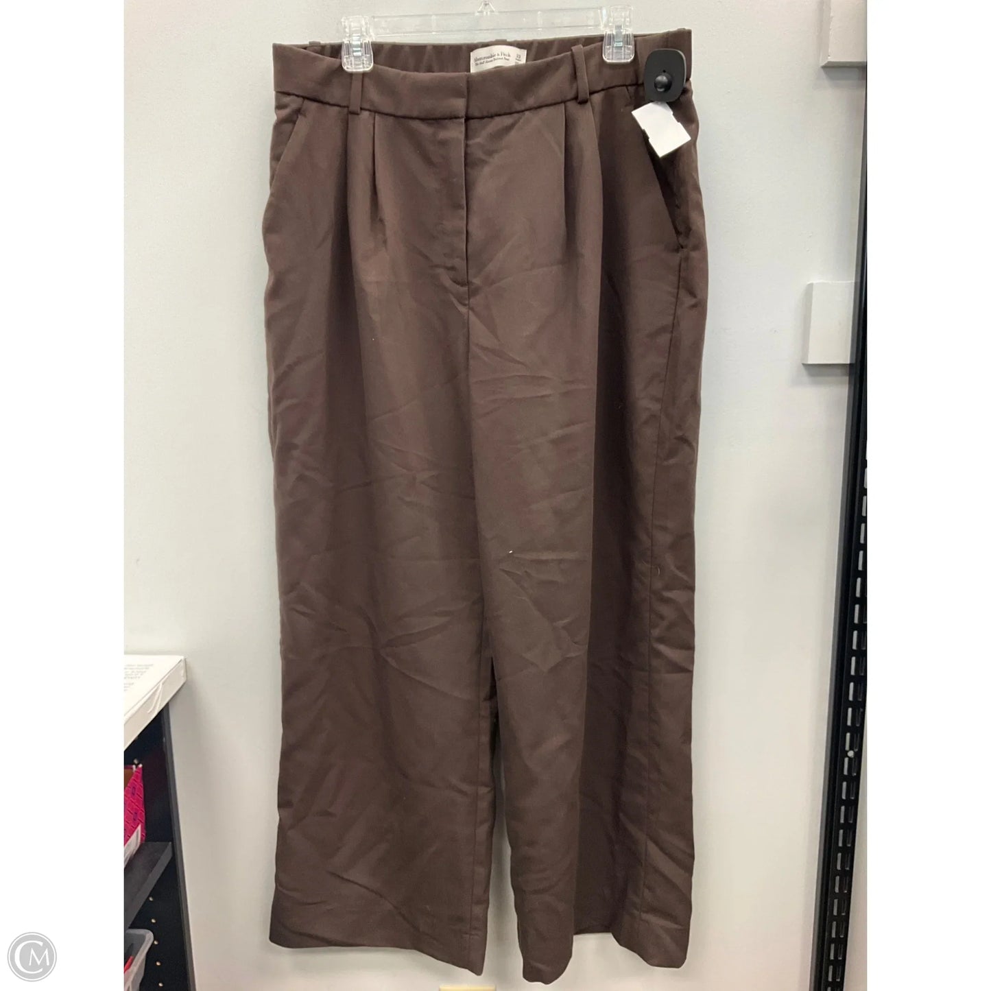 Pants Wide Leg By Abercrombie And Fitch In Brown, Size: 16