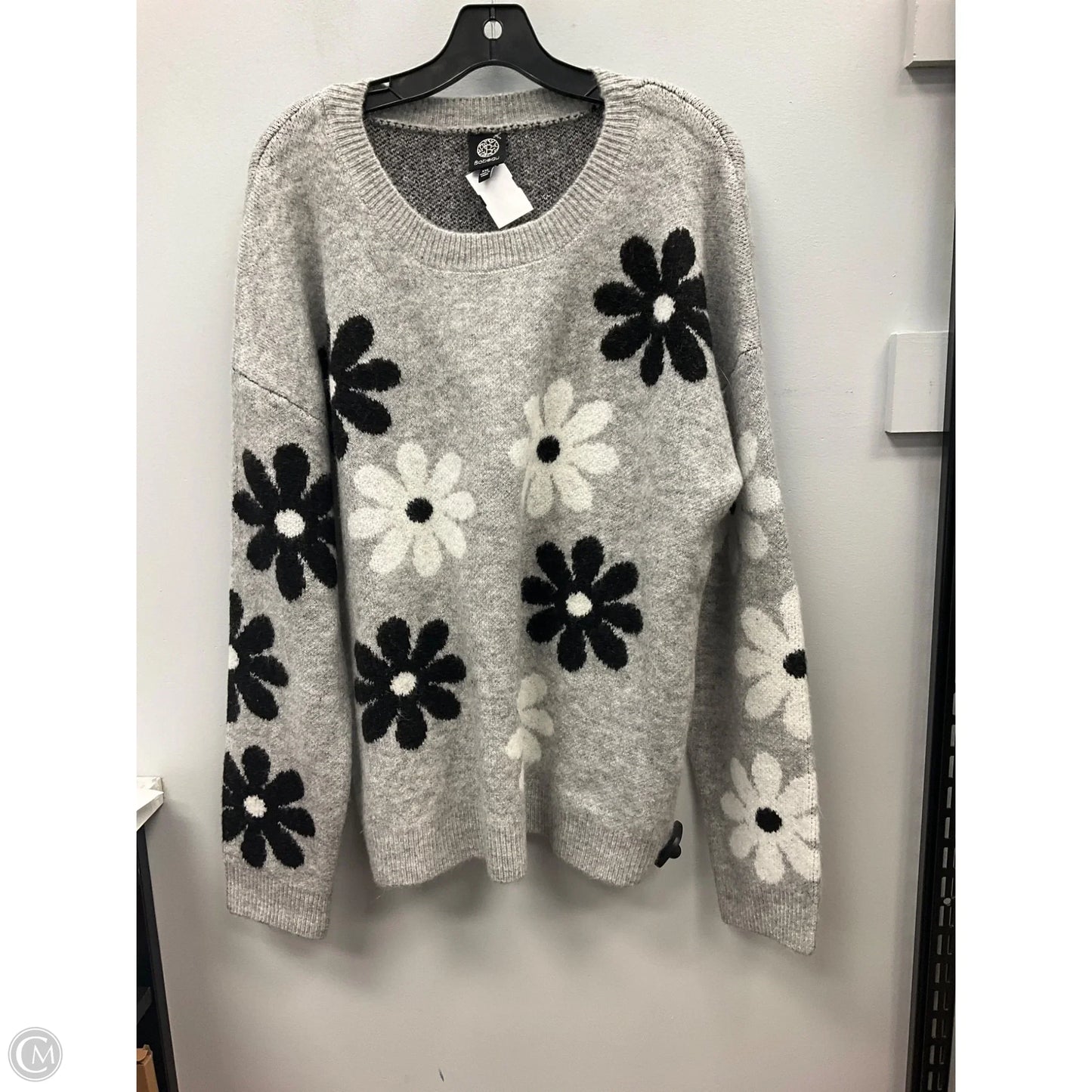 Sweater By Bobeau In Floral Print, Size: Xxl