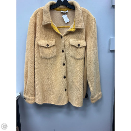 Top Long Sleeve By Skies Are Blue In Yellow, Size: 2x