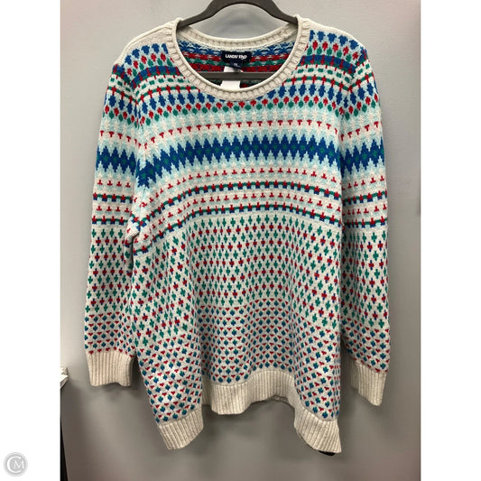 Sweater By Lands End In Multi-colored, Size: 3x