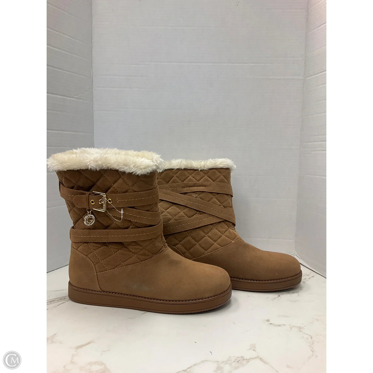Boots Snow By Guess In Brown, Size: 10
