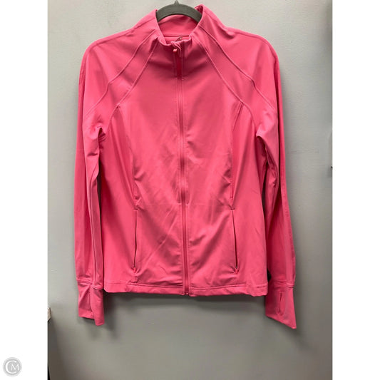 Athletic Jacket By Avia In Coral, Size: M