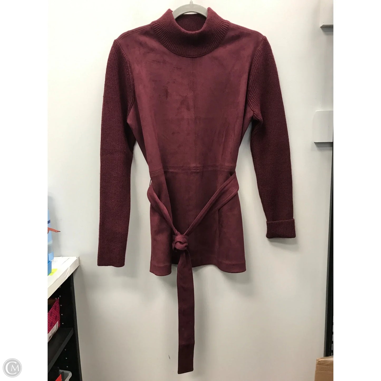 Tunic Long Sleeve By Ann Taylor In Maroon, Size: Sp