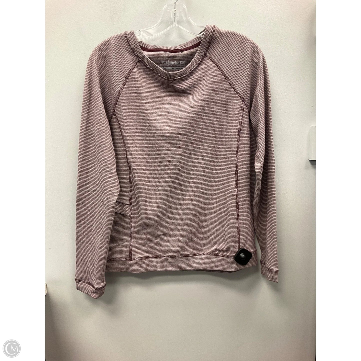 Top Long Sleeve By Avalanche In Maroon, Size: M