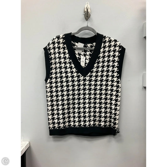 Vest Sweater By Talbots In Plaid Pattern, Size: S