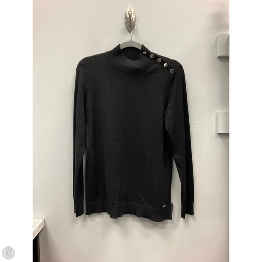Sweater By Calvin Klein In Black, Size: S