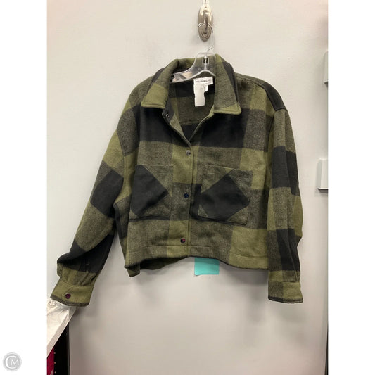 Jacket Shirt By For The Republic In Plaid Pattern, Size: L