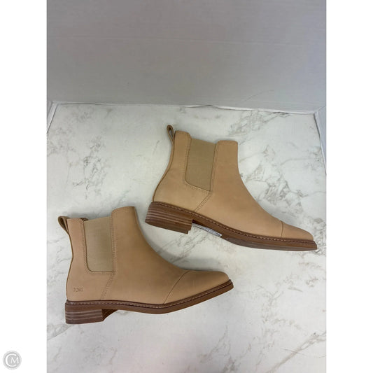 Boots Ankle Flats By Toms In Tan, Size: 9