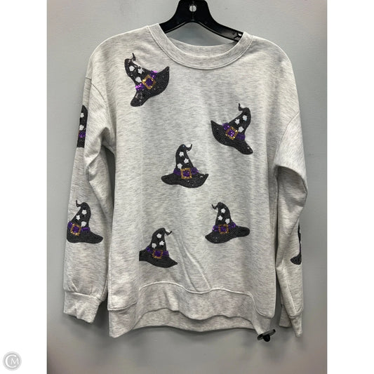 Top Long Sleeve By Philosophy In Grey, Size: S