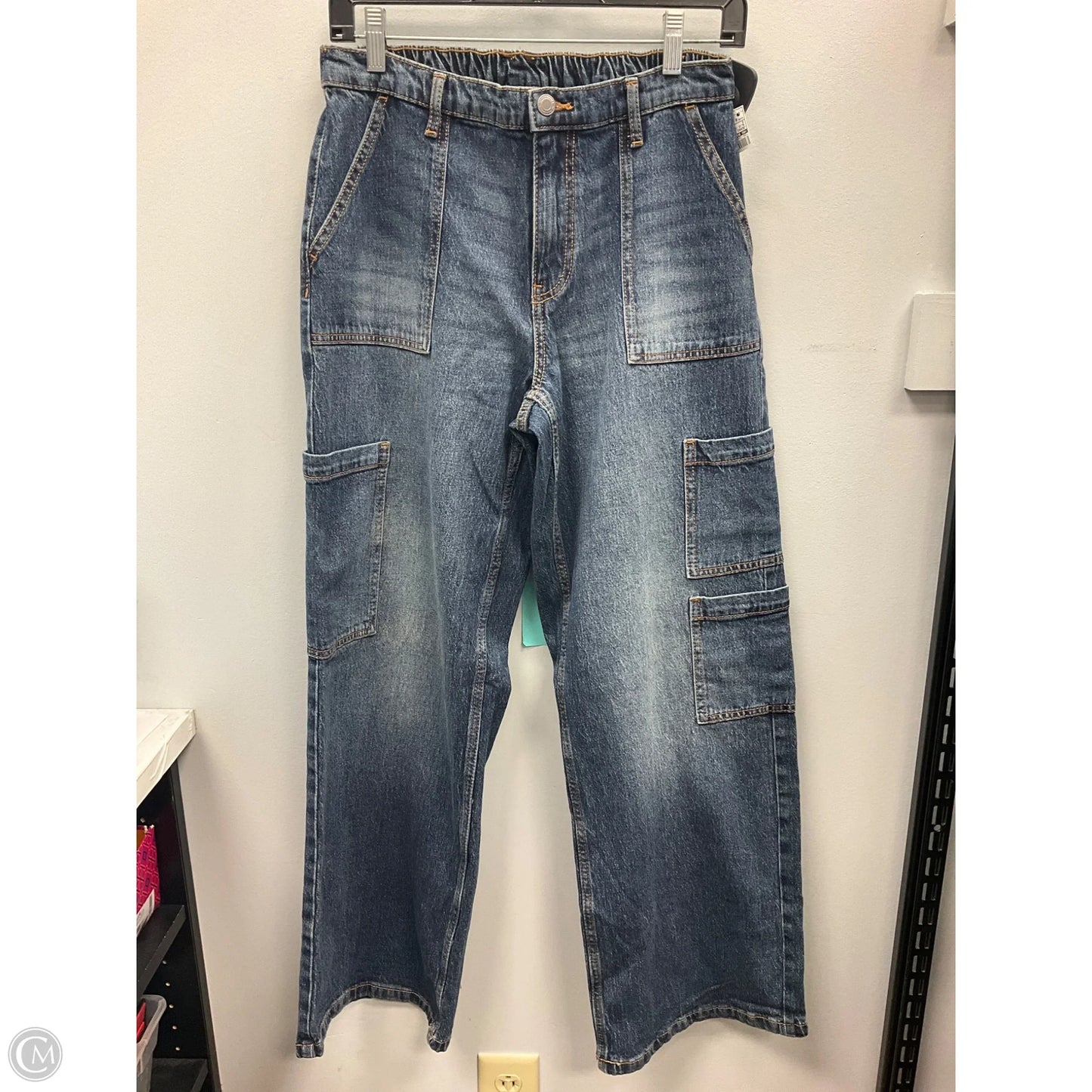 Jeans Wide Leg By No Boundaries In Blue Denim, Size: 8