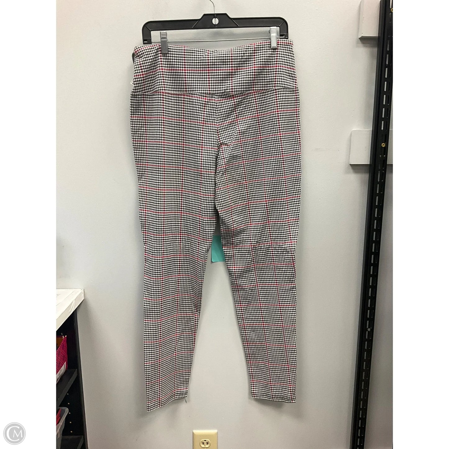 Pants Leggings By Cmc In Checkered Pattern, Size: L