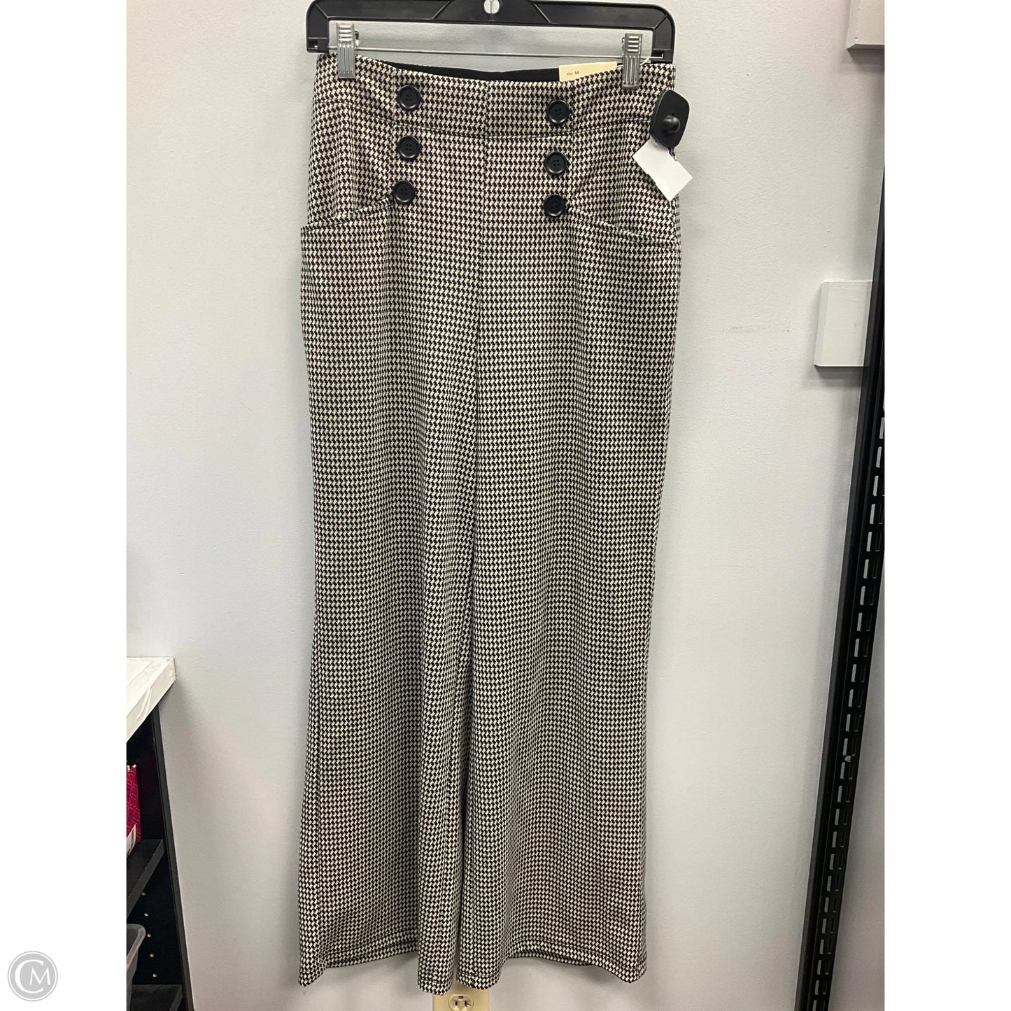 Pants Wide Leg By Max Studio In Plaid Pattern, Size: M