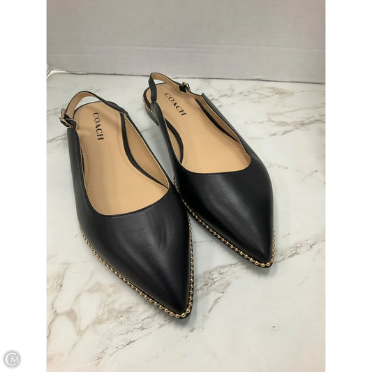 Shoes Designer By Coach In Black, Size: 10