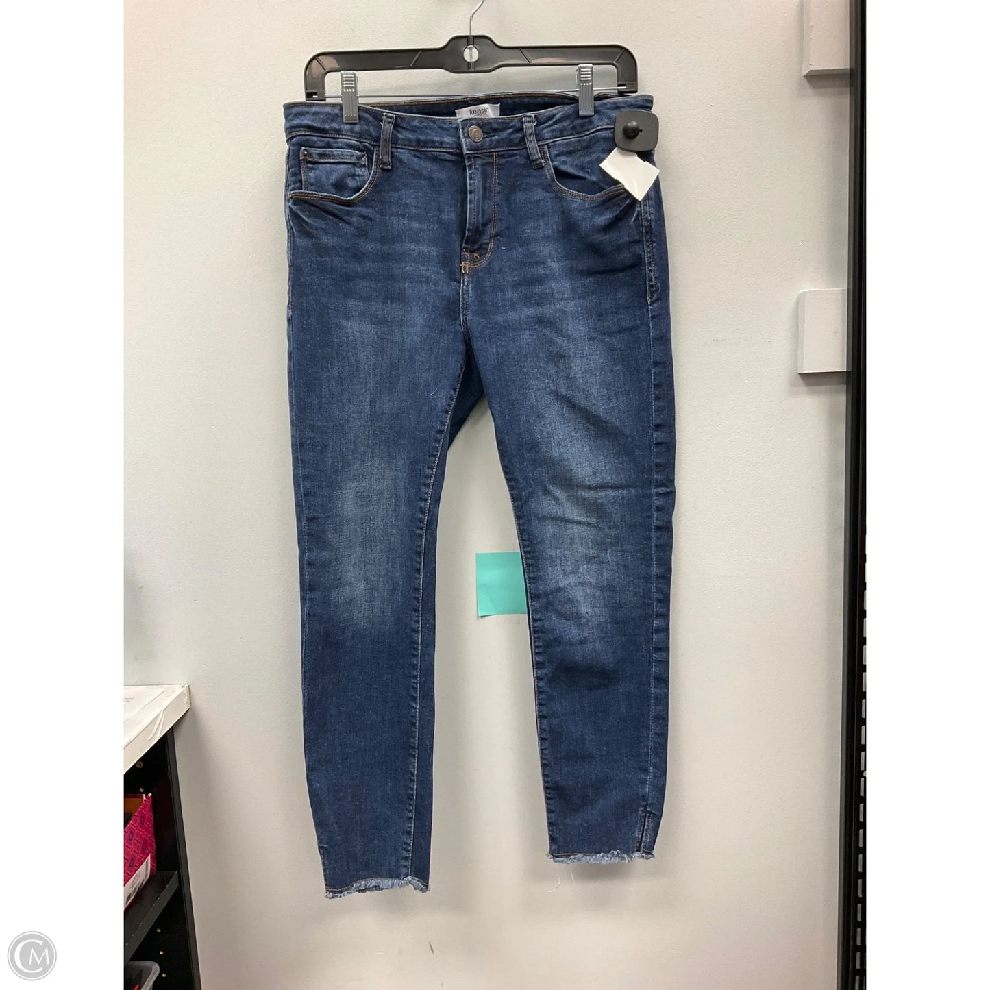Jeans Cropped By Kensie In Blue Denim, Size: 8