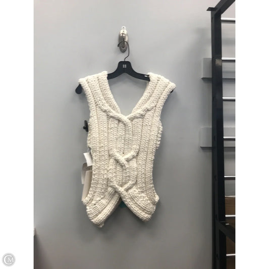 Vest Sweater By Cmb In Ivory, Size: 10