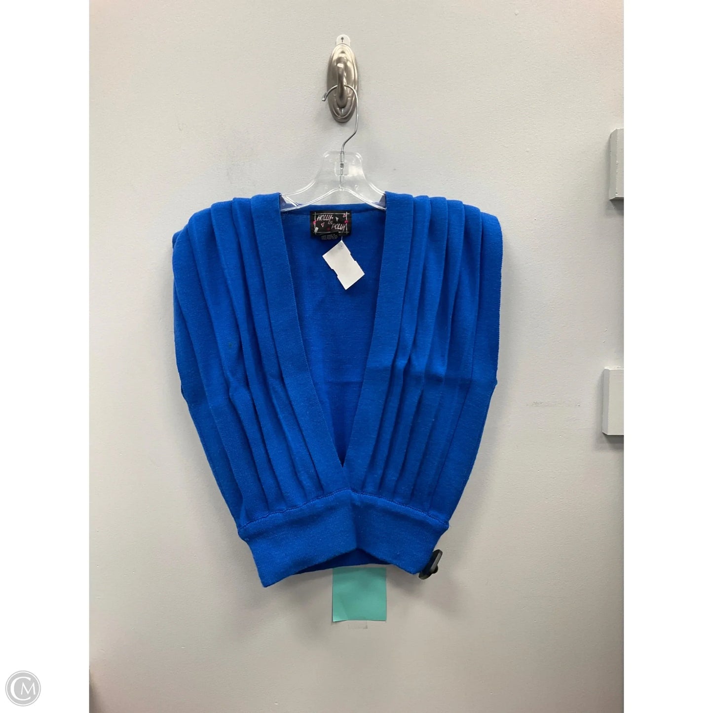 Vest Sweater By Clothes Mentor In Blue, Size: S