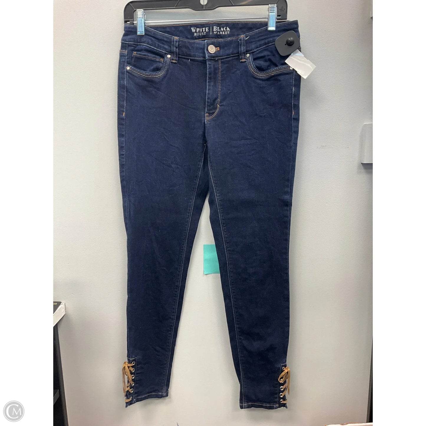 Jeans Skinny By White House Black Market In Blue Denim, Size: 4