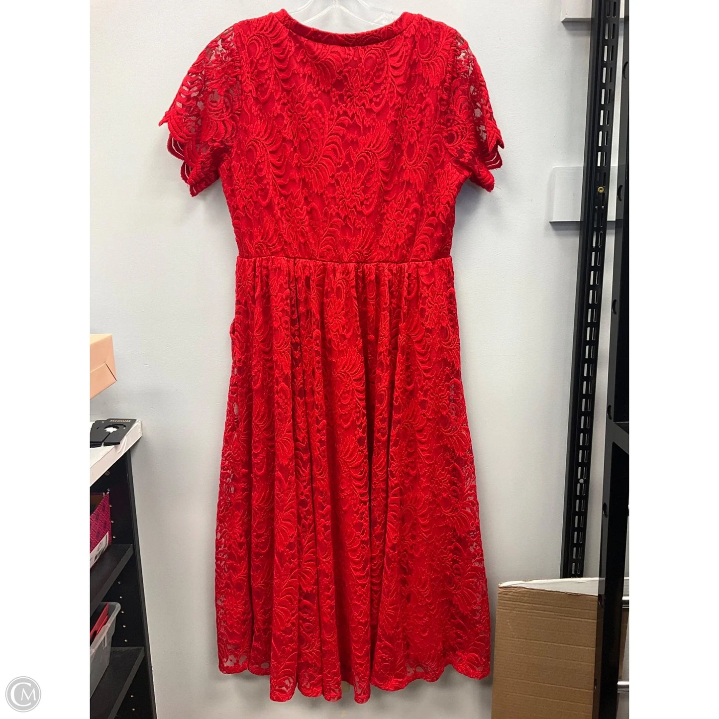 Dress Casual Midi By Torrid In Red, Size: L