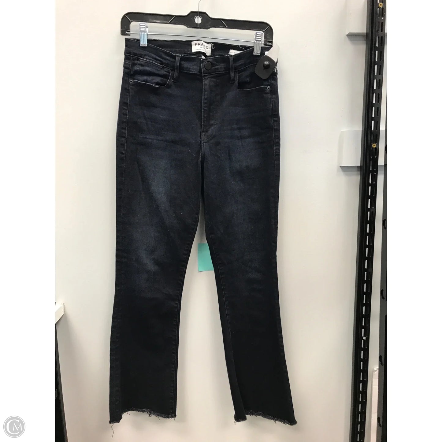 Jeans Flared By Frame In Navy, Size: 8