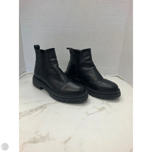 Boots Ankle Heels By Steve Madden In Black, Size: 6.5
