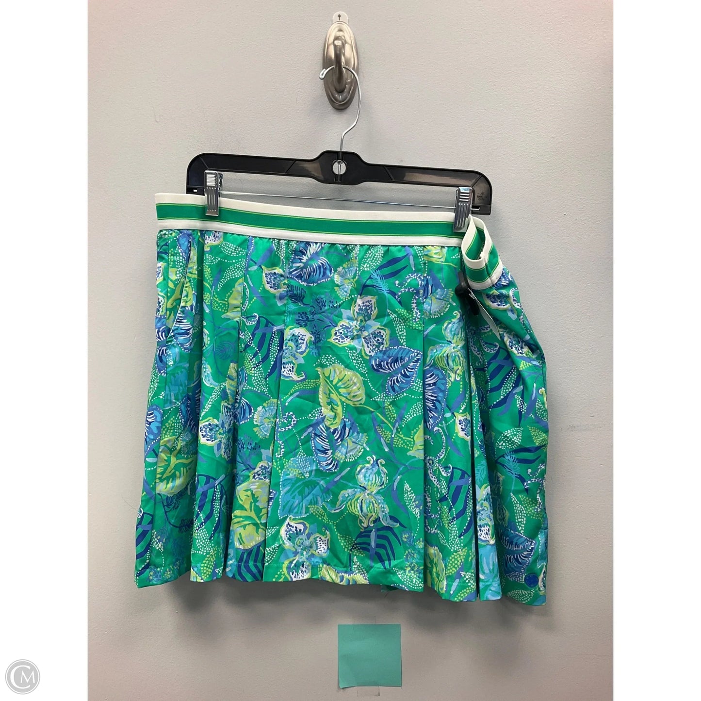 Skort Designer By Lilly Pulitzer In Blue & Green, Size: Xl