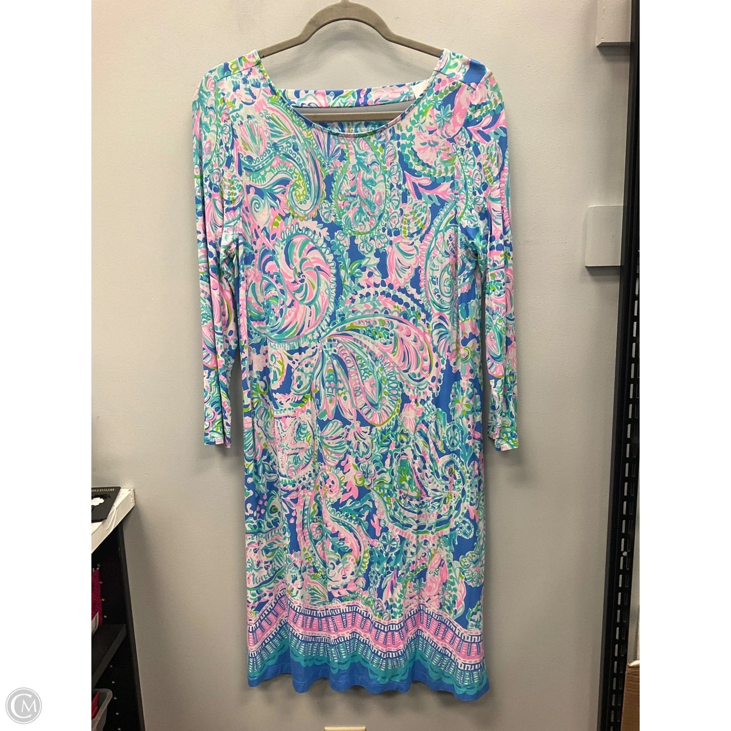 Dress Designer By Lilly Pulitzer In Blue & Pink, Size: L