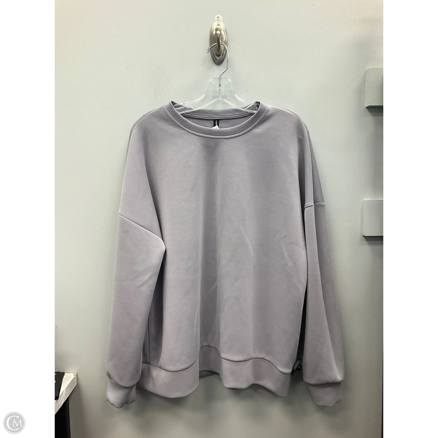 Top Long Sleeve By Cmc In Grey, Size: Xl