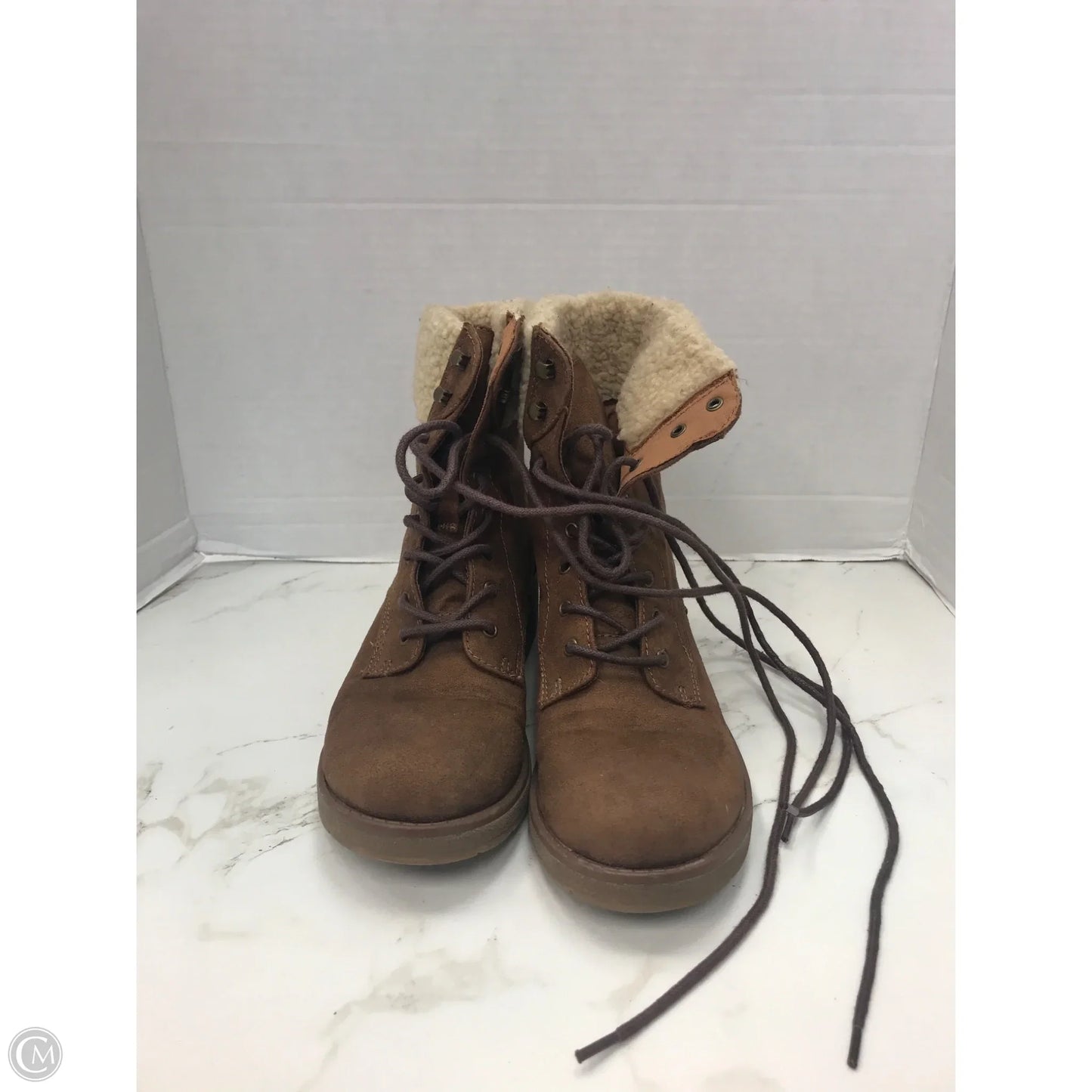 Boots Ankle Heels By Arizona In Brown, Size: 7