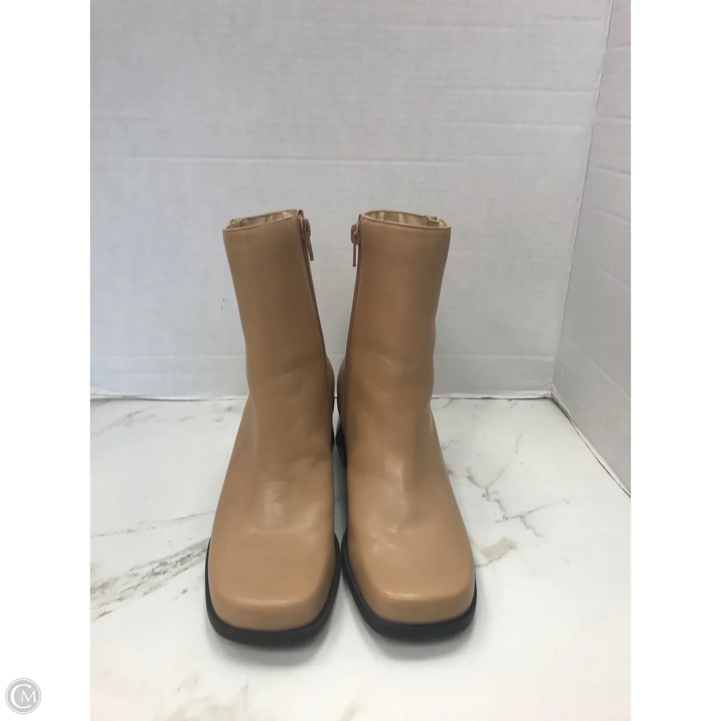 Boots Ankle Heels By Naturalizer In Tan, Size: 6