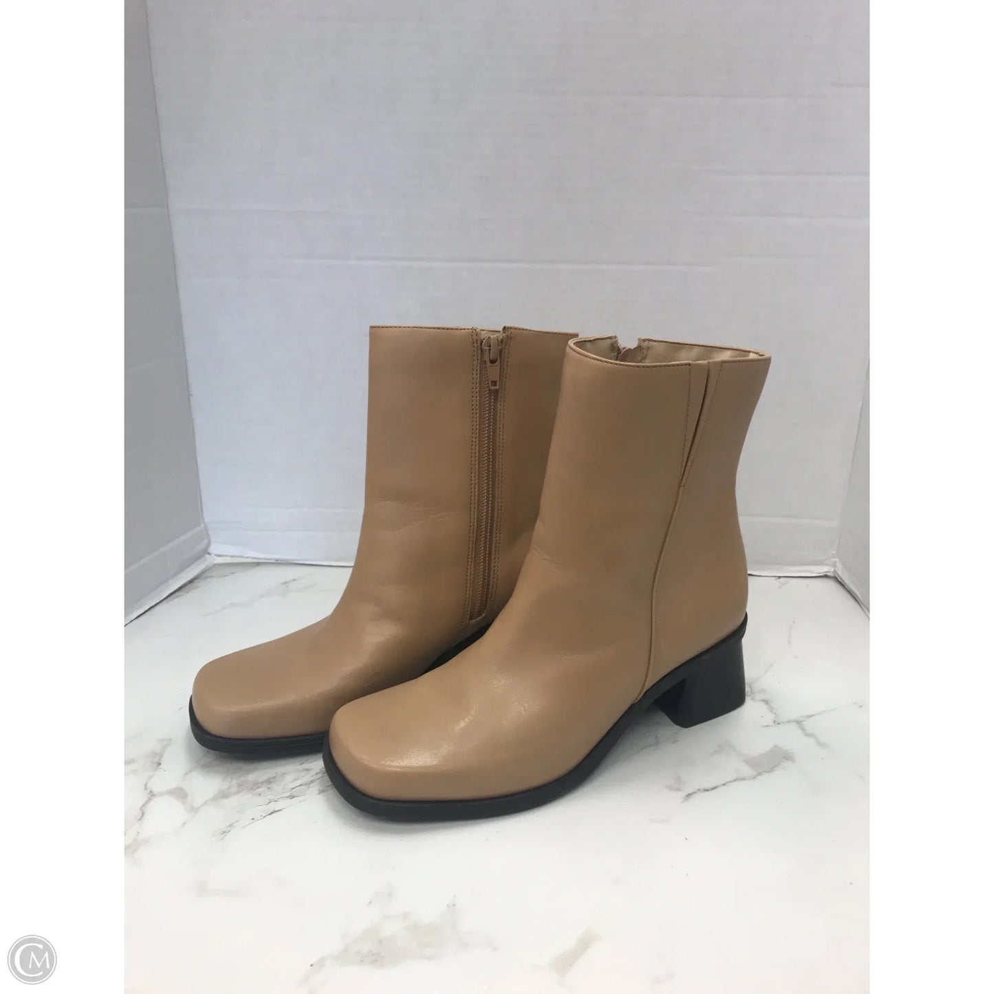 Boots Ankle Heels By Naturalizer In Tan, Size: 6