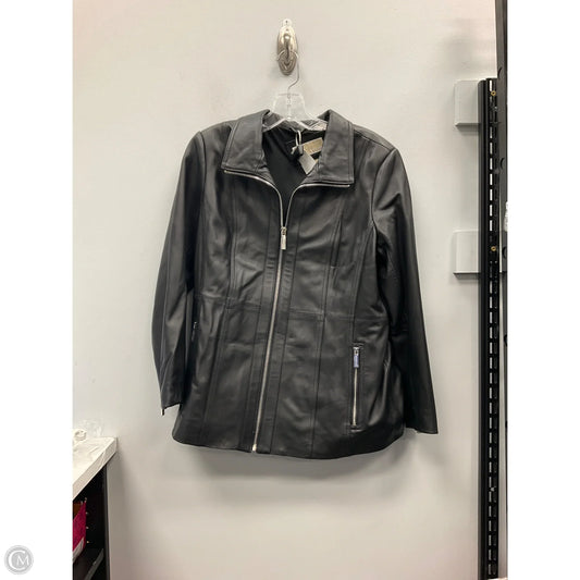Jacket Designer By Michael Kors In Black, Size: Lp