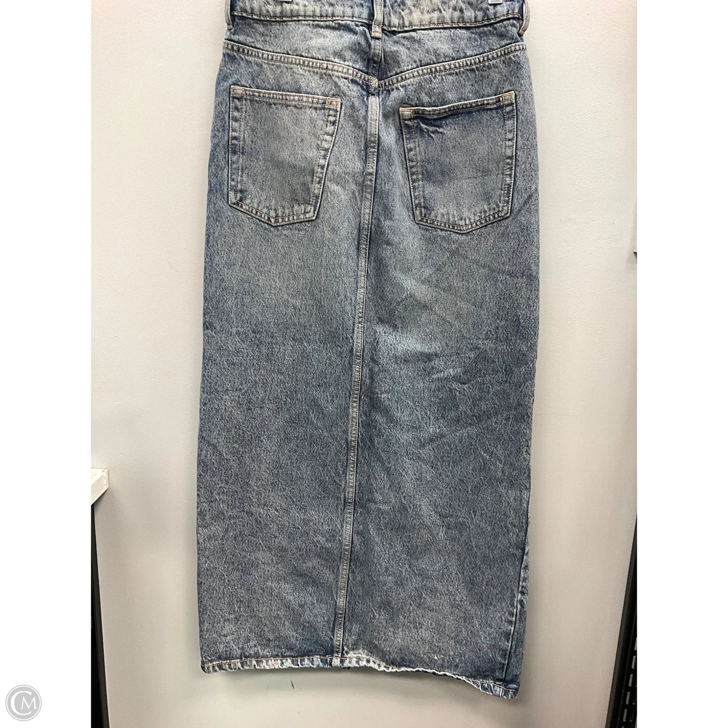 Skirt Maxi By Mng In Blue Denim, Size: S
