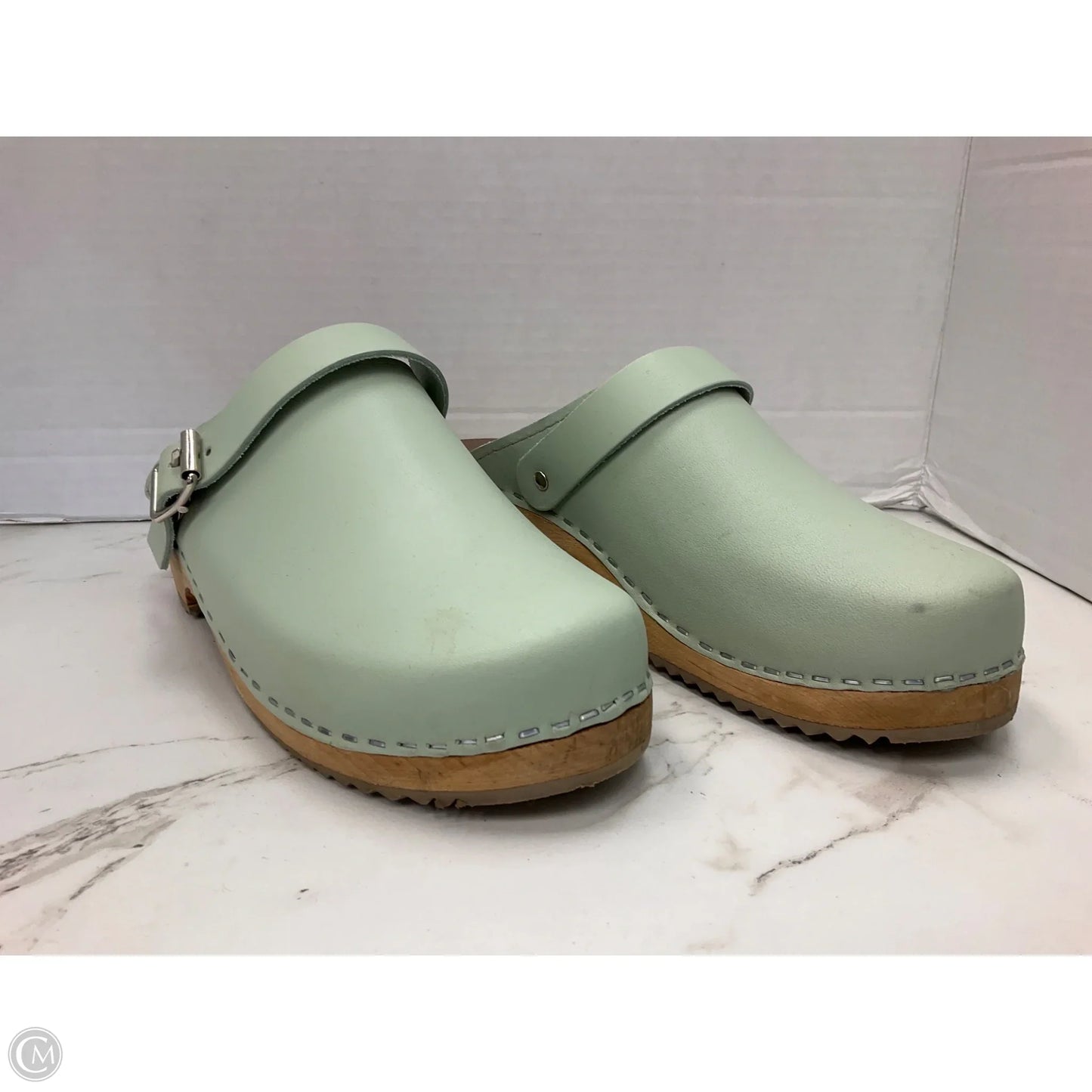Shoes Heels Block By Mia In Green, Size: 6.5