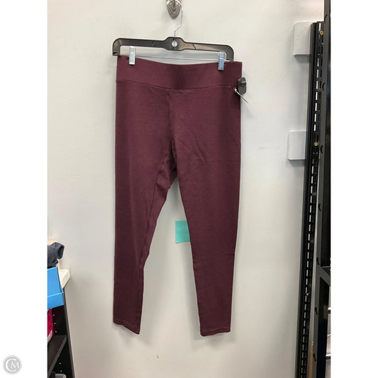 Pants Leggings By Loft In Maroon, Size: M